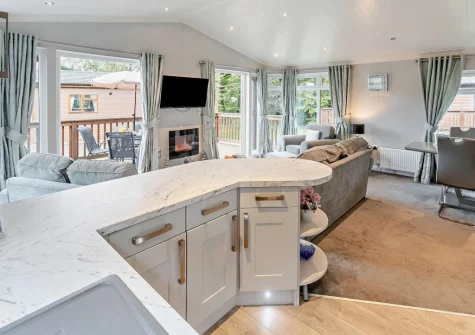 The kitchen at Ash Lodge, Meldon