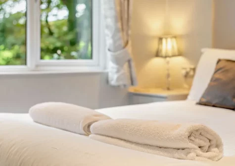 Bedroom #1 at Ash Lodge, Meldon