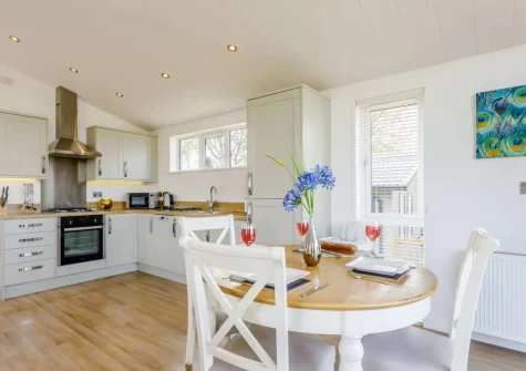 The kitchen & dining area at Ash Lodge, The Retreat, Romansleigh