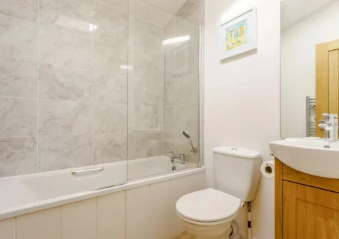 The bathroom at Ash Lodge, The Retreat, Romansleigh