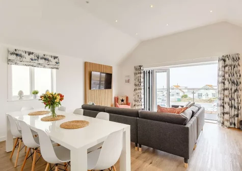 The dining area at Aspen Beach House, Westward Ho!