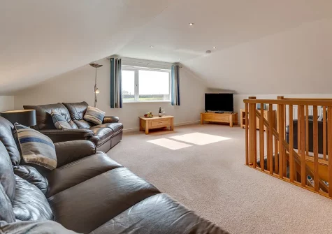 The living room at Atlantic Breeze, Tregolds
