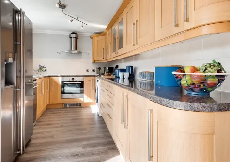The kitchen at Atlantic Breeze, Tregolds