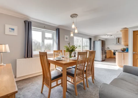 The dining area at Atlantic Breeze, Tregolds