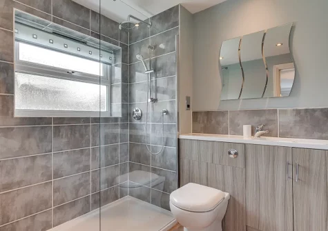 Bedroom #2 en-suite shower room at Atlantic Breeze, Tregolds