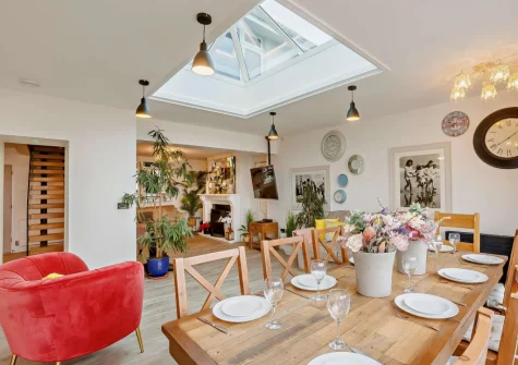 The dining area at Atlantic Vibes, Westward Ho!