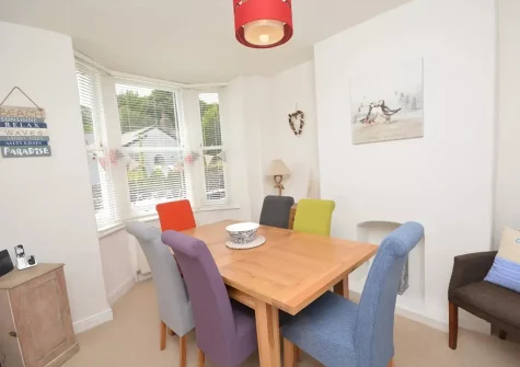 The dining room at Aunties Cottage, Appledore