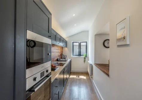 The kitchen at Austen Cottage, Swanmoor Grange, Harracott