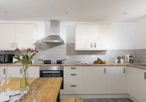 The kitchen at Aval Dor Barn, Croft Hooper, Crowlas