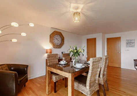 The dining area at Avalon, Clipper Cove, Praa Sands