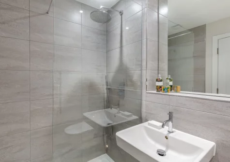 Bedroom #1 en-suite shower room at Avalon, Harlyn