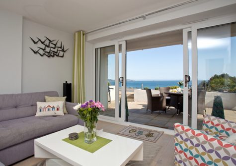 The living area @ Avocet 1, The Cove, Brixham