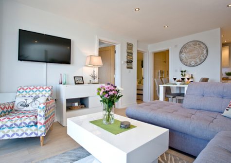The living area @ Avocet 1, The Cove, Brixham