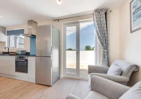 The living area & kitchen at Avondale, Crackington