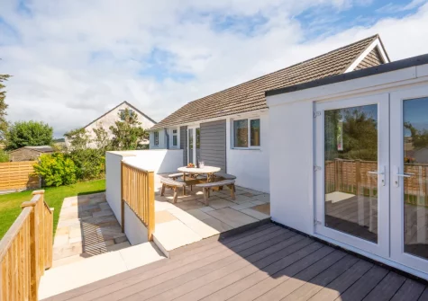 The patio & alfresco dining area at Avondale, Crackington