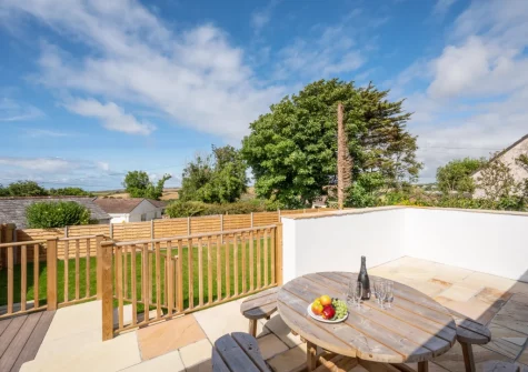 The patio & alfresco dining area at Avondale, Crackington