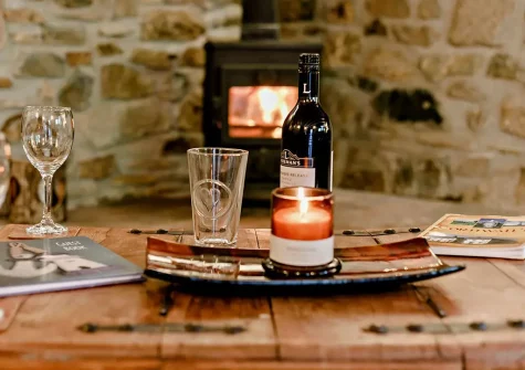 The living room at Badgers At Langoose, Lanhydrock