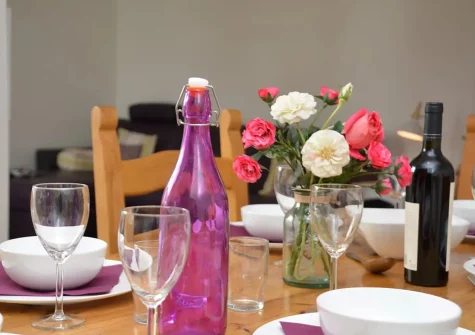 The dining area at Bag End, Bude