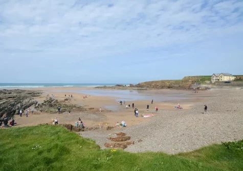 It's just a short walk from the property to the sandy beach at Crooklets