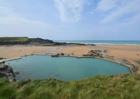 Have fun on nearby Summerleaze Beach with its tidal sea pool