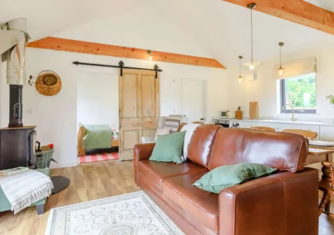 The living area at Bailey Lodge, Barnstaple