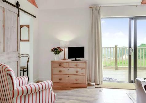 The living area at Bailey Lodge, Barnstaple