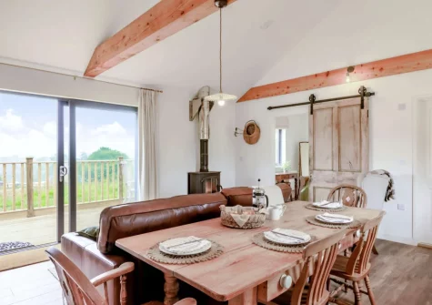 The dining area at Bailey Lodge, Barnstaple