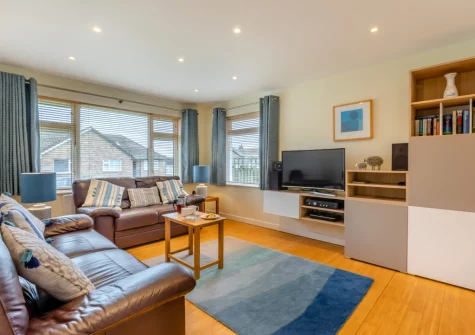 The living area at Bamboo, Croyde