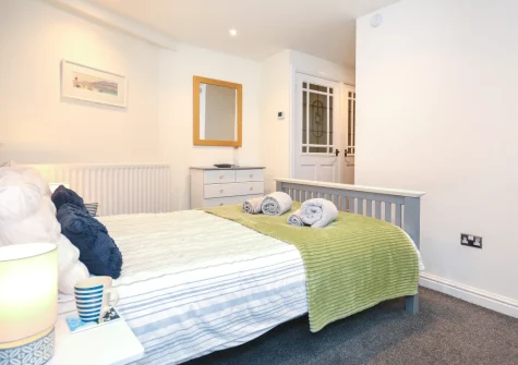 Bedroom #1 at Banjo Cottage, Looe