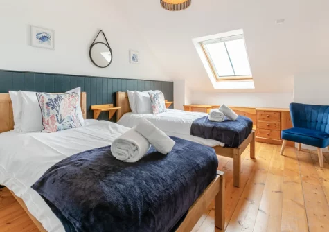 Bedroom #3 at Barachy, Coverack