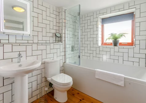 The bathroom at Barachy, Coverack