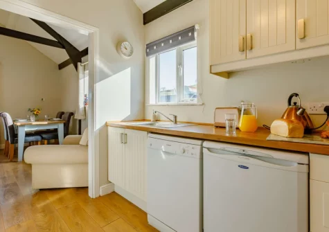 The kitchen at Barley Mow Cottage, North Nethercleave Farm, Umberleigh