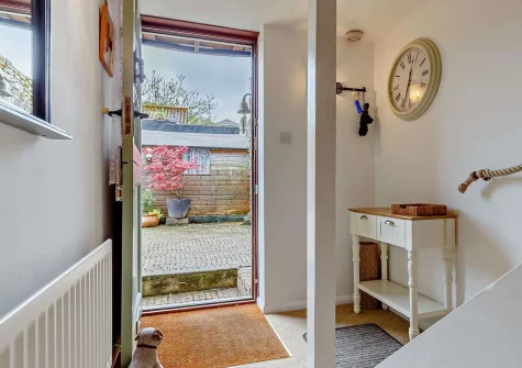 The entrance at Barn Cottage, Brixham