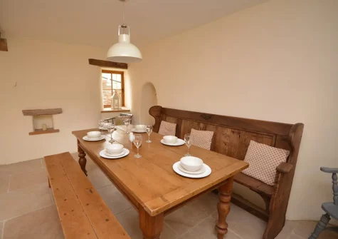 The dining area at Barn View Hill Farm, Uplowman