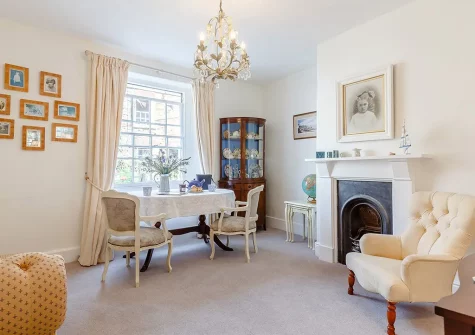 The reading room at Barney Cottage, Polruan