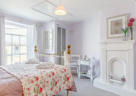 Bedroom #1 at Barney Cottage, Polruan