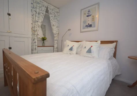 Bedroom #2 at Barney Cottage, Polruan