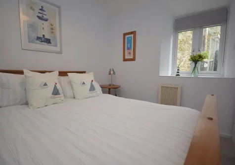 Bedroom #2 at Barney Cottage, Polruan