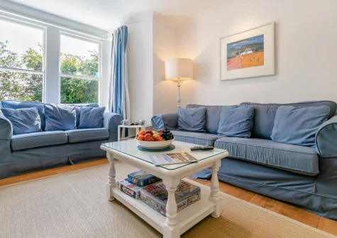 The living room at Bars House, Trebetherick