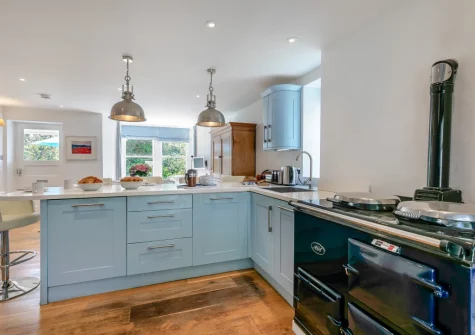 The kitchen at Bars House, Trebetherick