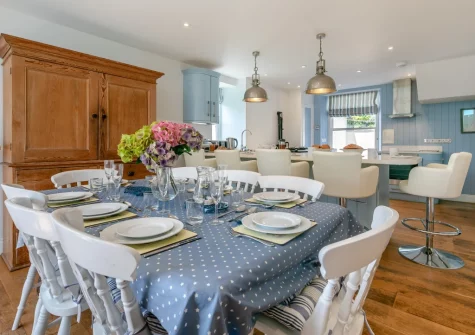 The dining area at Bars House, Trebetherick