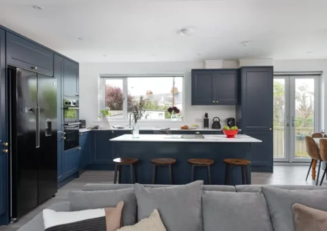 The kitchen & dining area at Bassett Cove, St Ives