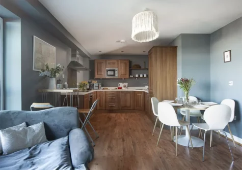 The dining area at Bathsheba, Ocean 1, Newquay