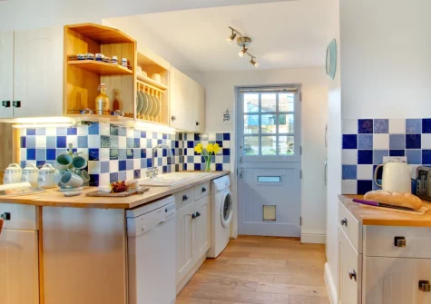 The kitchen at Bay Cottage, Gorran Haven