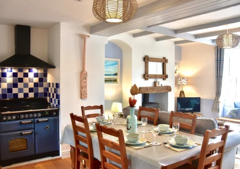 The kitchen & dining area at Bay Cottage, Gorran Haven