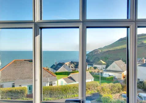 The view from bedroom #2 at Bay Cottage, Gorran Haven