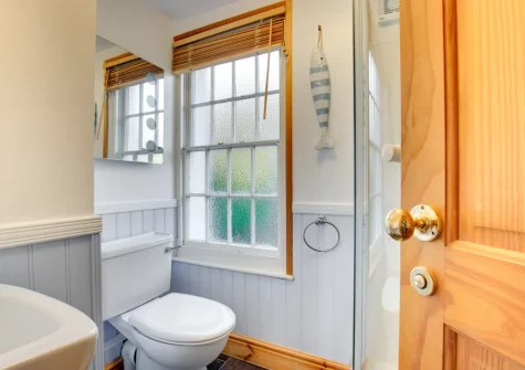 The shower room at Bay Cottage, Gorran Haven