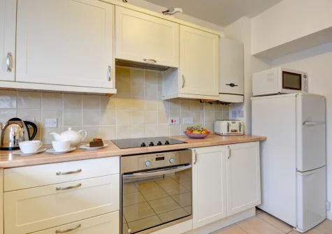 The kitchen at Bay House, Looe