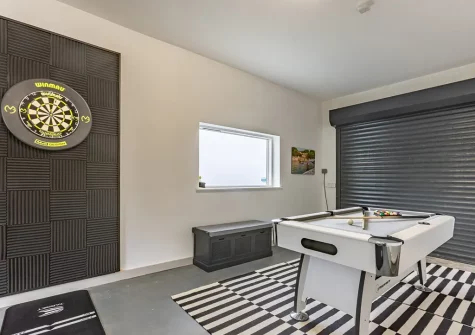 The games room at Bay Ridge, Appledore