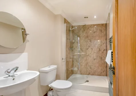 The shower room at Bay Side, Northam